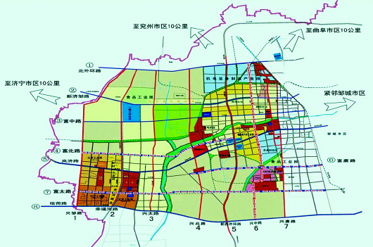邹城规划图图片